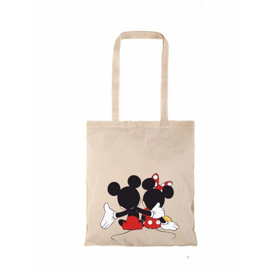 Τσάντα αγοράς ( NATURAL) με μακριά χερούλια MICKEY MINNIE