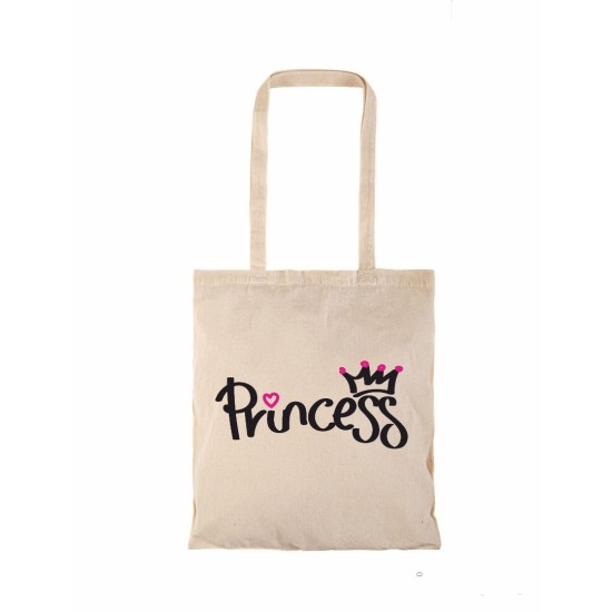 Τσάντα αγοράς ( NATURAL) με μακριά χερούλια PRINCESS