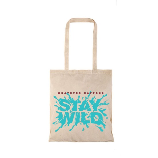 Τσάντα αγοράς ( NATURAL) με μακριά χερούλια  STAY WILD