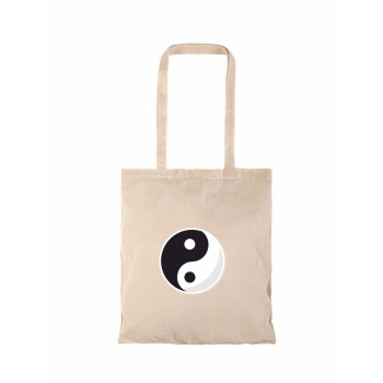 Τσάντα αγοράς ( NATURAL) με μακριά χερούλια YINGYANG